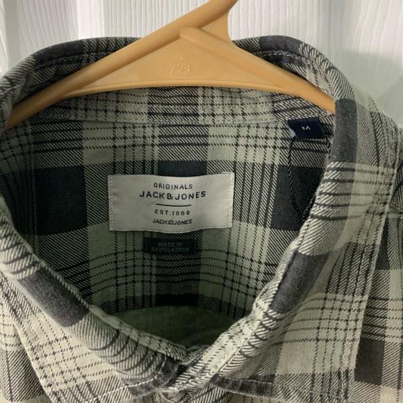 Jack & Jones Long Sleeve Button Down T Shirt - Picture 2 of 4